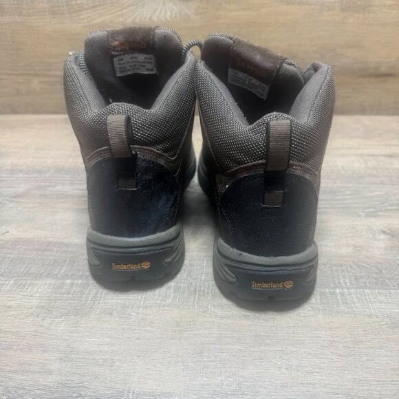 Timberland White Ledge Mid Brown Leather Waterproof Boots Men's Size 10 - Picture 3 of 6